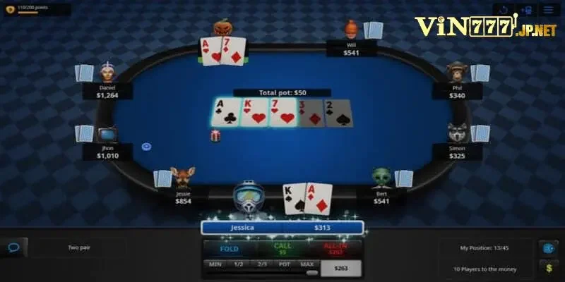 Thứ tự tổ hợp bài có trong cách chơi Poker