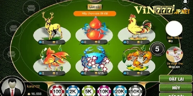 Bầu cua tôm cá là tựa game gì?